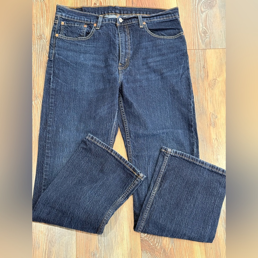 Levi Strauss&Co 36x32 Dark Blue Denim Jeans 499